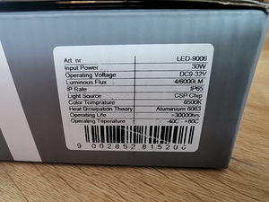 M: Led pirnid HB4/9006 30W 6500K (4 foto / 4)