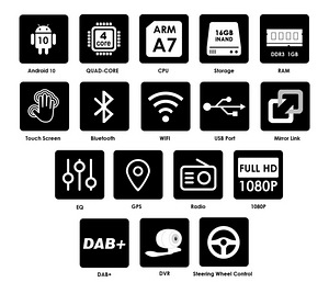 2DIN ANDROID 10, 1GB + 16GB, 7TOLL BT. Uus (3 foto / 9)
