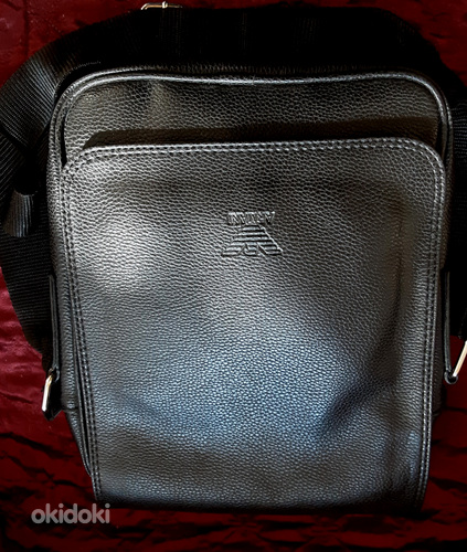 Новая мужская кожаная сумка Armani (фото #3)