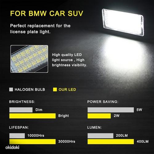 BMW LED numbrimärgi valgustus E39 E60 E61 E90 E91 E92 E93 (foto #2)