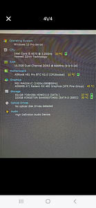 Lauaarvuti Intel I5 4570 Radeon RX480 4GB 16GB RAM SSD 250 (4 foto / 6)