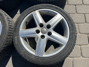 5x112 Audi 17" originaalveljed lamellrehvidega (4 foto / 10)