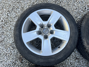5x112 Audi 16" оригинальные диски с летней резиной 6мм 205/55/16 (2 фото из 9)