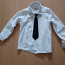 Valge särk ja lips 122 cm,saab eraldi (foto #1)