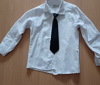 Белая рубашка и галстук 122 см (можно отдельно)