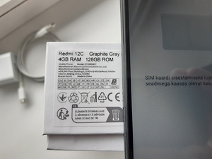 REDMI 12c 4ram 128GB Grafiit Hall + kõlar (4 foto / 4)
