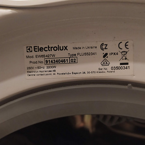 Pesumasin Electrolux (4 foto / 4)