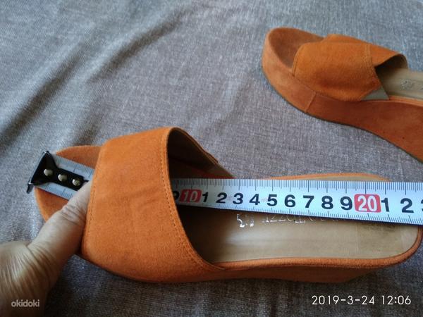 Jalatsid-platvorm kingad, ehtne seemisnahast suurus 35,5-36 (foto #2)