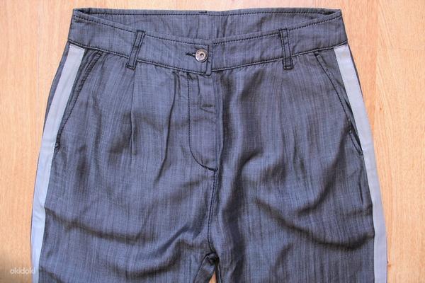 Benetton серые легкие брюки, IT40/S-XS, новые (фото #1)