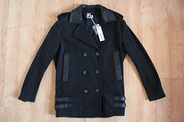 DIESEL пальто чёрное шерстяное, XS-M, новое
