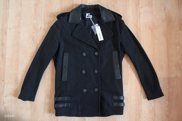 DIESEL пальто чёрное шерстяное, XS-M, новое (фото #1)