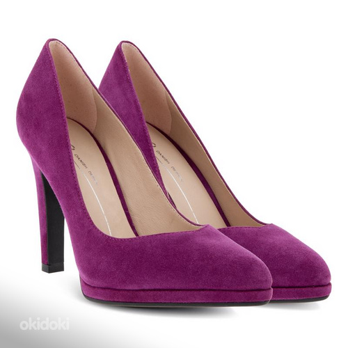 ECCO новые кожаные фиолетовые туфли, 37 (фото #10)