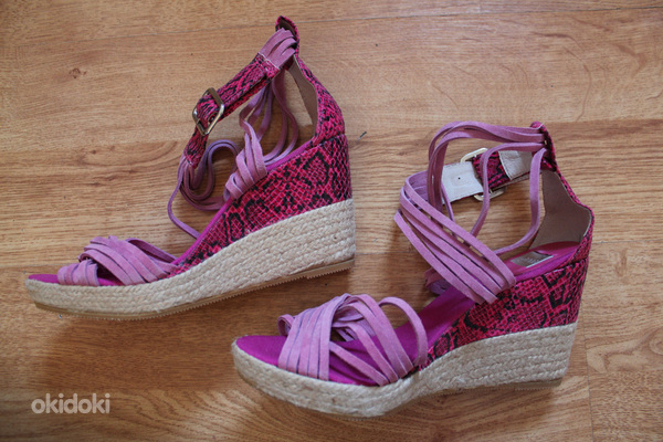 Kanna roosad sandaalid ehtse nahaga, 39, uued (foto #4)
