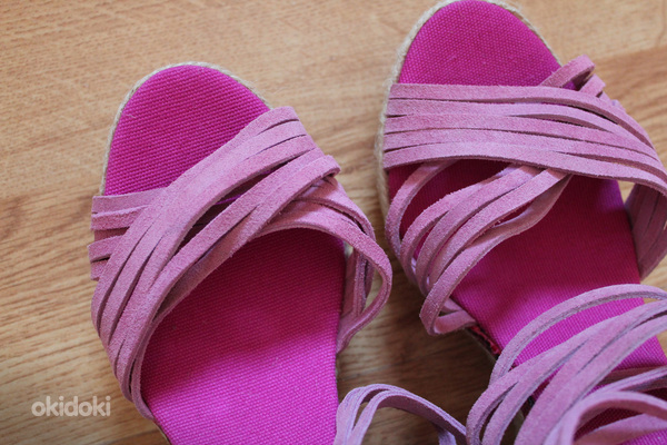 Kanna roosad sandaalid ehtse nahaga, 39, uued (foto #6)