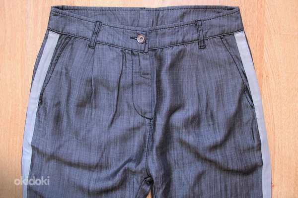 Benetton серые легкие брюки, IT40/S-XS, новые (фото #2)