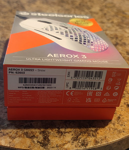 SteelSeries Aerox 3 (2022), valge - Juhtmega optiline hiir (5 foto / 5)