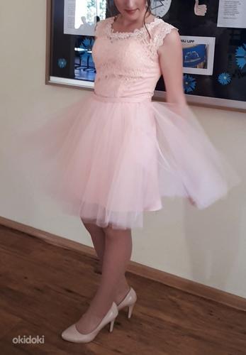 Праздничное светло-розовое платье (фото #1)