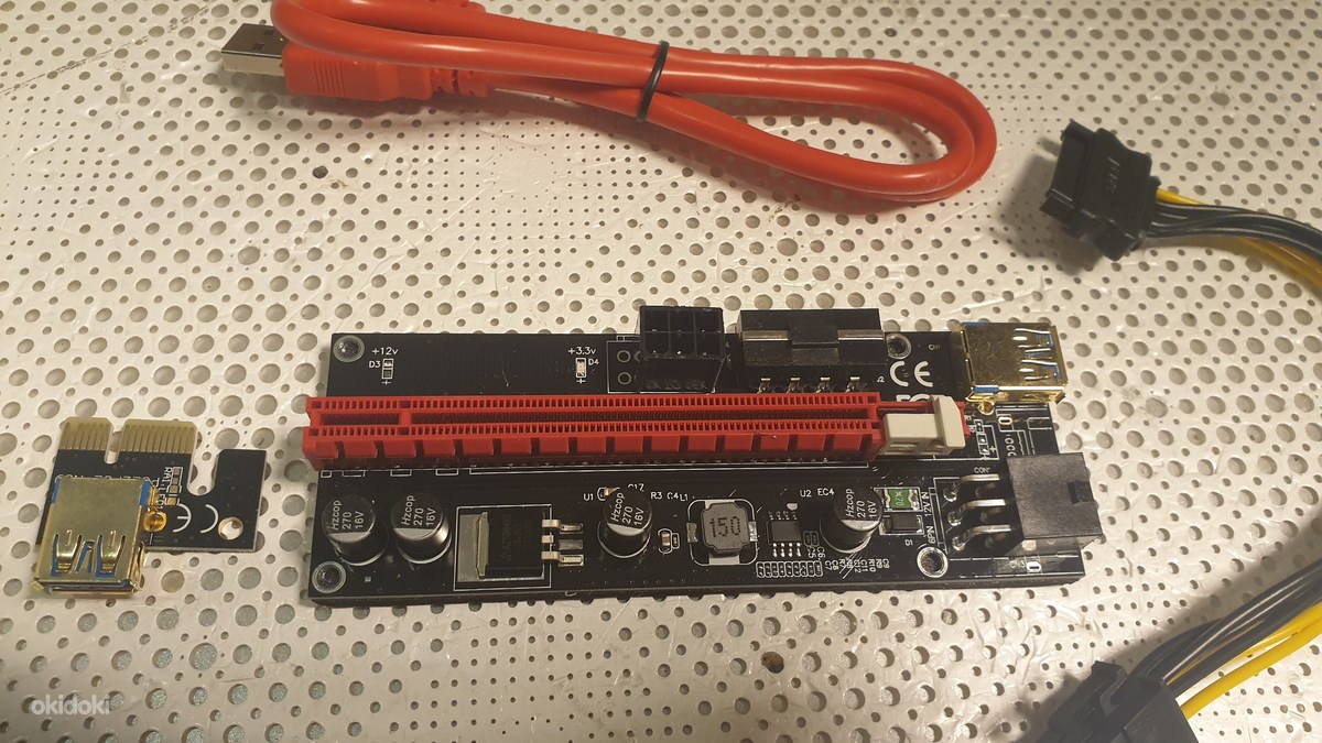 VER 009S PCI-E Riser 1X To 16X mining (foto #2)