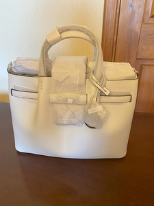 Michael Kors Carson Medium Satchel Optic White (3 фото из 4)