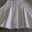 100% лён! Красивая юбка белого цвета, с вышивкой. Размер М,S (фото #1)