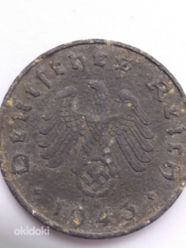 10 рейхспфеннигов (reichspfennig) 1943 A Германия, 3-й рейх.
