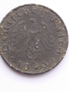 10 Reichspfennig (reichspfennig) 1943 A Saksamaa, 3. Reich. (5 foto / 7)