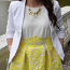 Kollase-valgega kleit (foto #1)