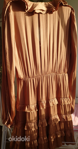 Pinko rüüsidega kullakarva kleit suurusele 38 (foto #5)