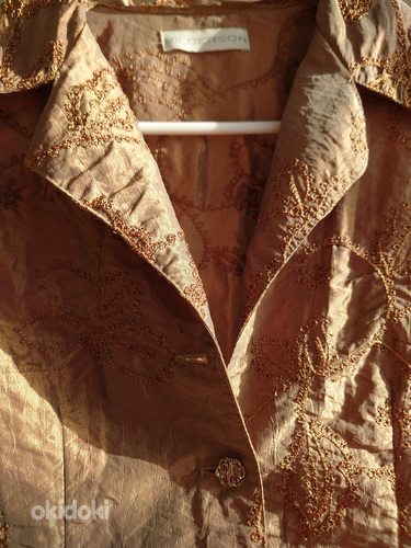 Vilderson kuldne pidulik tikandiga jakk suurusele 36 (foto #2)