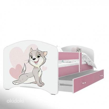 Новая детская кровать Lucky 160x80 + матрас + ящик (фото #3)