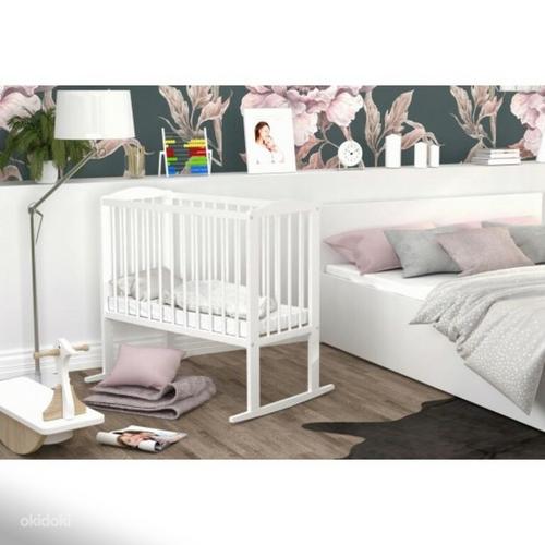 NEW BABY CROWN BED POCKET 3IN1 95X57 + МАТРАС (фото #4)