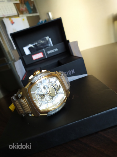 INVICTA Marvel Punisher Limited Edition Gold 37617. (фото #4)
