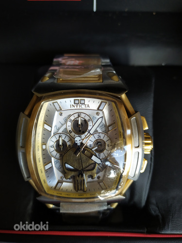 INVICTA Marvel Punisher Limited Edition Gold 37617. (фото #8)