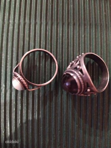 Серебряные перстень и кольцо (фото #2)