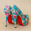 Новые туфли на каблуках с цветочным рисунком, 40 (фото #2)
