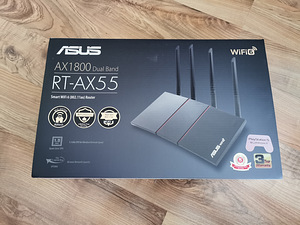 Asus RT AX55 (AX1800) ruuter, WiFi 6, 2,4GHz, 5GHz, 802.11ax (1 foto / 2)