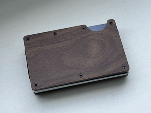 UUS Kaarditasku Clip Wood Puit Ridge Wallet (2 foto / 2)