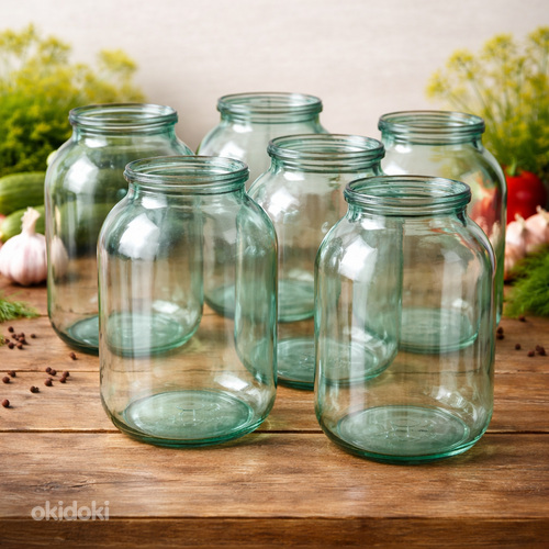 3L стеклянные банки – много