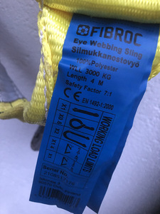 Tõsterihmad 4m /3000kg 4tk - kokku 30€! (2 foto / 4)