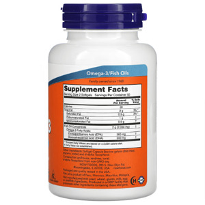 Now Foods Omega-3 Fish Oil 100 Softgels (2 foto / 2)