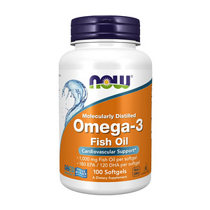 Now Foods Omega-3 Fish Oil 100 Softgels