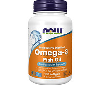 Now Foods Omega-3 Fish Oil Рыбий жир 100 Softgels