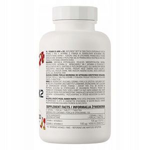 OstroVit Vitamin D3 4000 IU + K2 100 tabs (2 foto / 2)