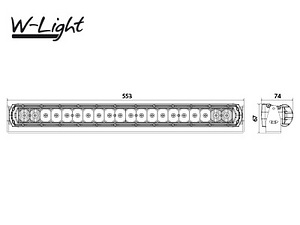 Kaugtuli W-light Thunderbolt 100W 11-32V 9423lm Ref.50 6000K (5 foto / 7)