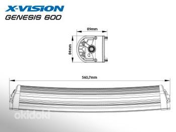 Дал. фара LED X-VISION Genesis 600 9-30V, 120W, Ref.30, 8000 (фото #2)