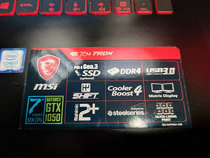 MSI GL62M 7RD gamer i7-7700HQ, 16GB RAM, SSD (4 foto / 6)