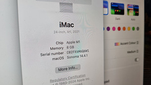 Apple iMac 24" M1 8GB (5 foto / 5)