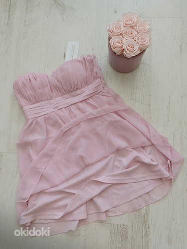 Розовое вечернее платье, размер 36, новое (фото #1)