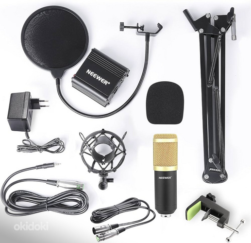 Neewer NW-800 mikrofon koos võimendi, jala ja pop-filtritega (foto #1)