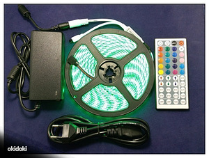 RGB riba 5 m 12v värviline (3 foto / 3)